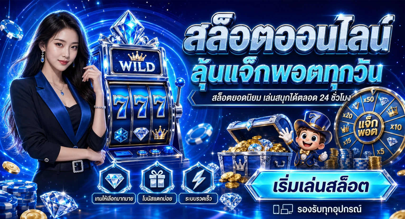 เกมสล็อตเว็บตรงวอเลท SKY959 ค่ายดังยอดนิยม